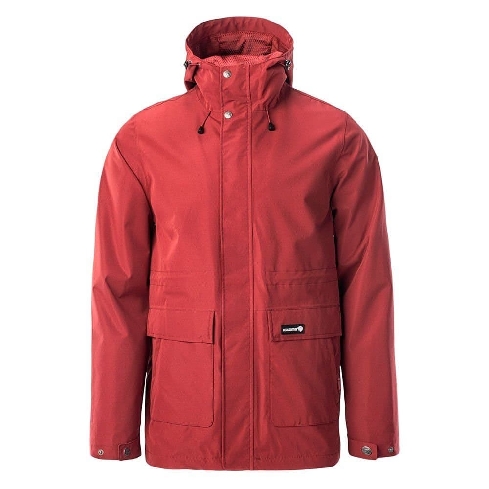 Iguana Iguana Men's Navy II Waterproof Jacket in Crimson