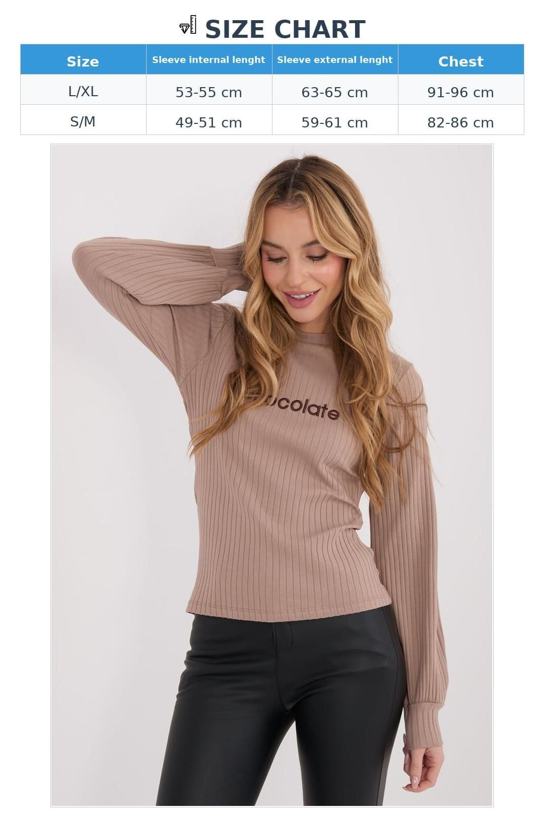 Love Lace Love Lace Women's Embroidered Wide Stripe Cotton Blouse in Beige - 4