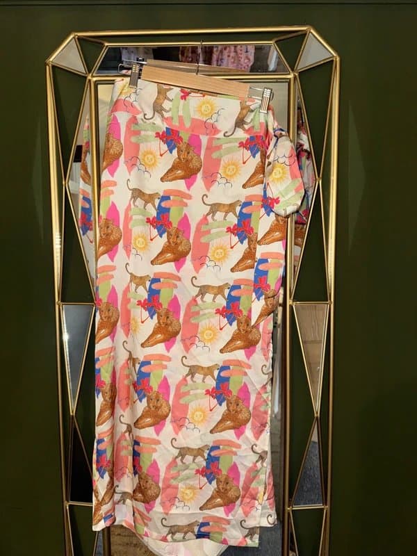 Never Fully Dressed NFD Ivory Cleo Maxi Jaspre Wrap Skirt Size XL 16
