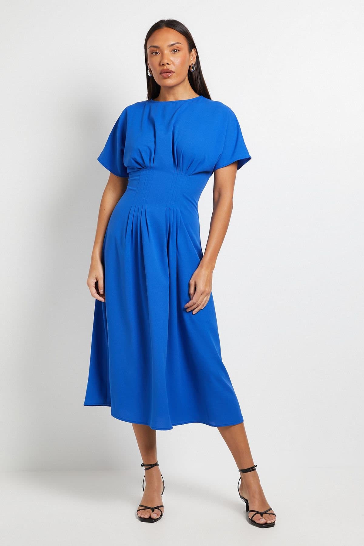 Principles Principles Women's Pleated Waist Detail Dress in Cobalt