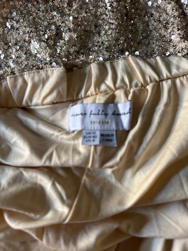Never Fully Dressed NFD sequin cargo trs