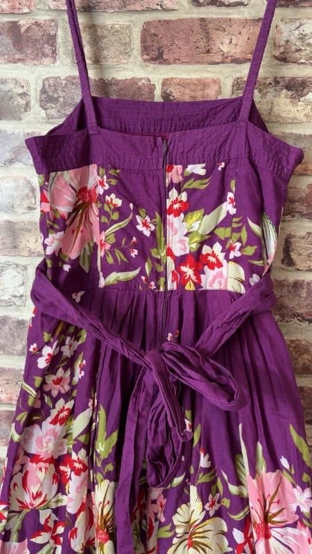 New Look Vintage New Look Floral Tie Waist Dress With Pockets Size 10 - Read Description