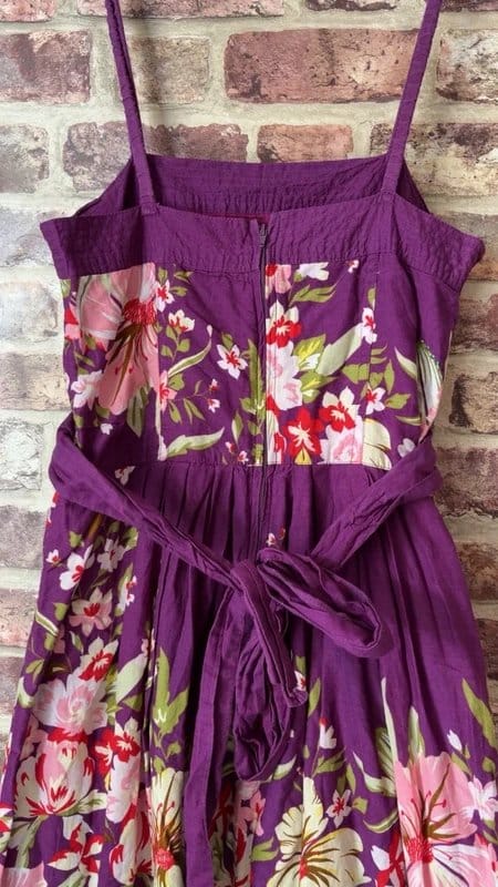 New Look Vintage New Look Floral Tie Waist Dress With Pockets Size 10 - Read Description - 1