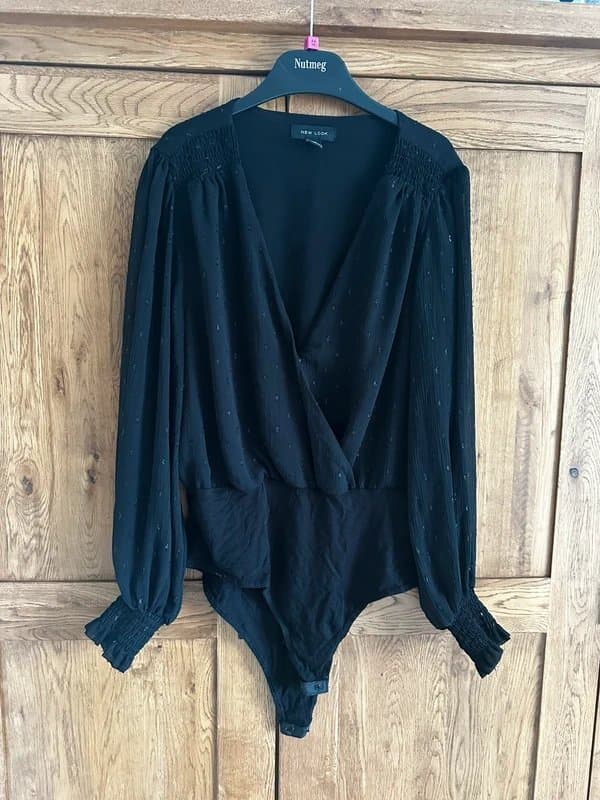 New Look New look black long sleeved body suit