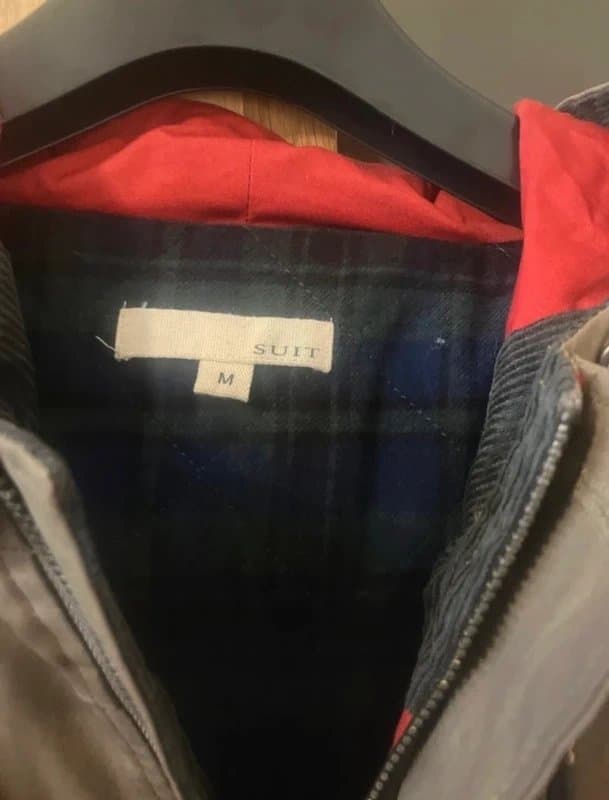 SUIT £98 Suit Men’s toggle duffle Parker Colourblock autumn winter duffle toggle jacket coat M medium