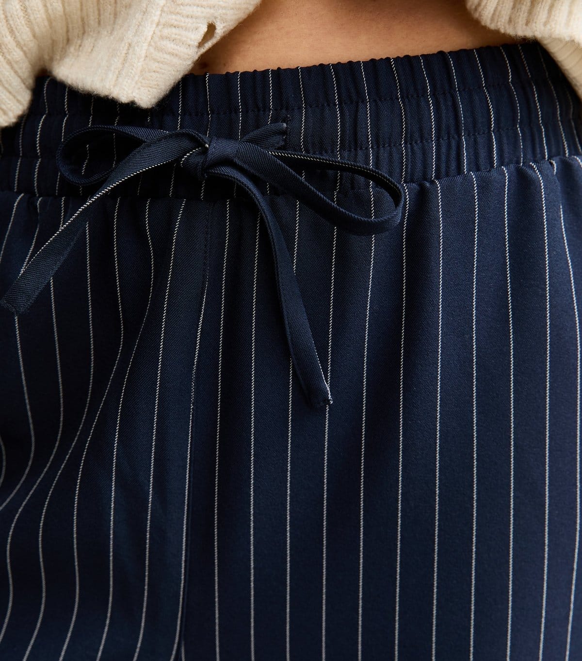 New Look Women's Navy Pinstripe Wide Leg Trouser New Look - 4