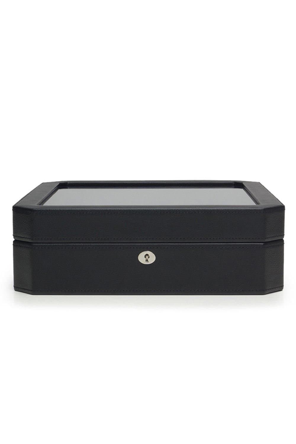 Wolf WOLF Men's Windsor 15 Piece Watch Box in Black