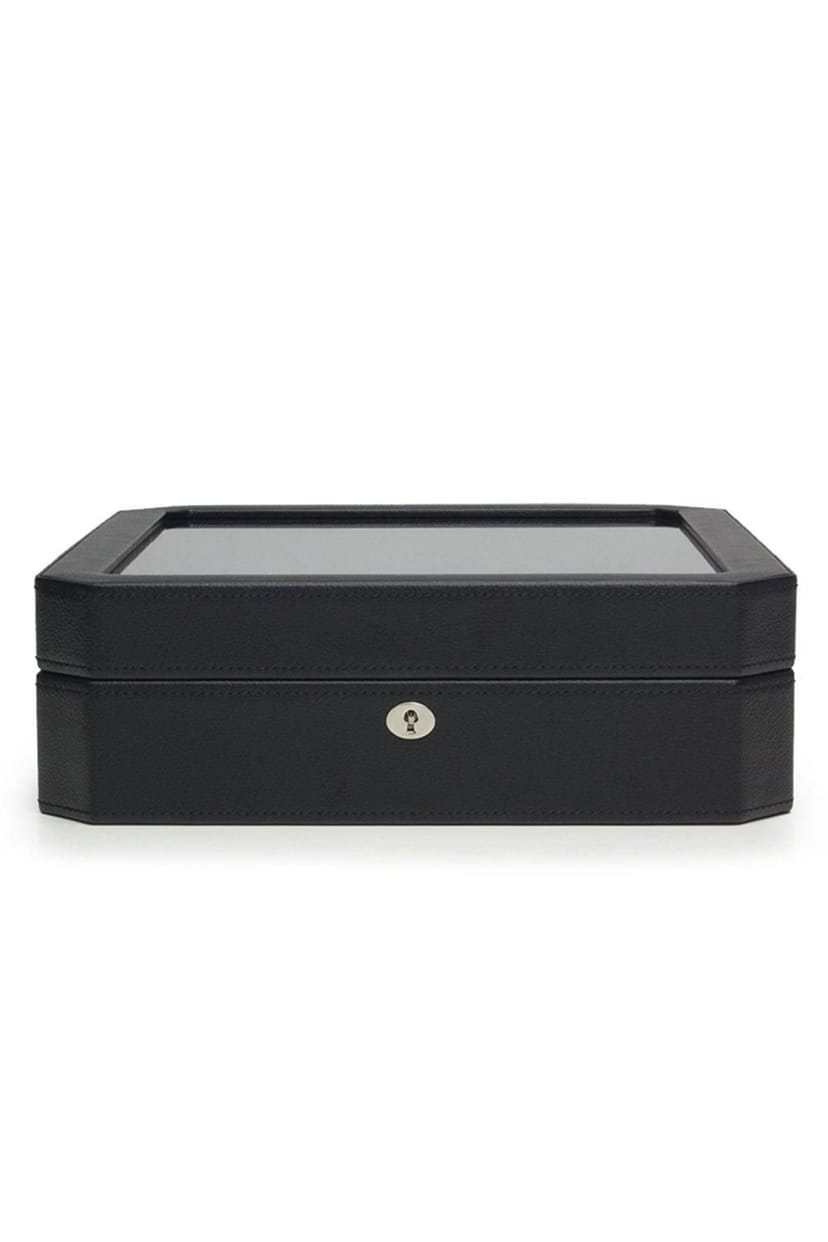 Wolf WOLF Men's Windsor 15 Piece Watch Box in Black - 1