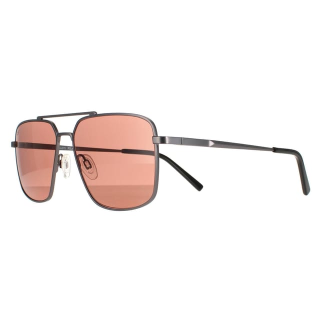 Serengeti Serengeti Men's Aviator Matte Gunmetal Saturn Polarized Sedona Aitkin in Grey - 2