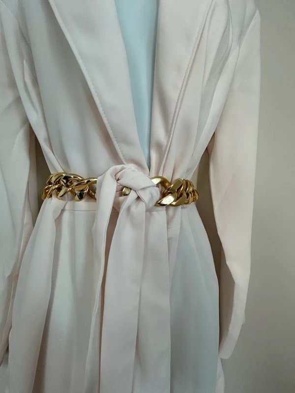 River Island * NEW * (no tags/ shop floor) River Island chain Belt Blazer Playsuit UK 12