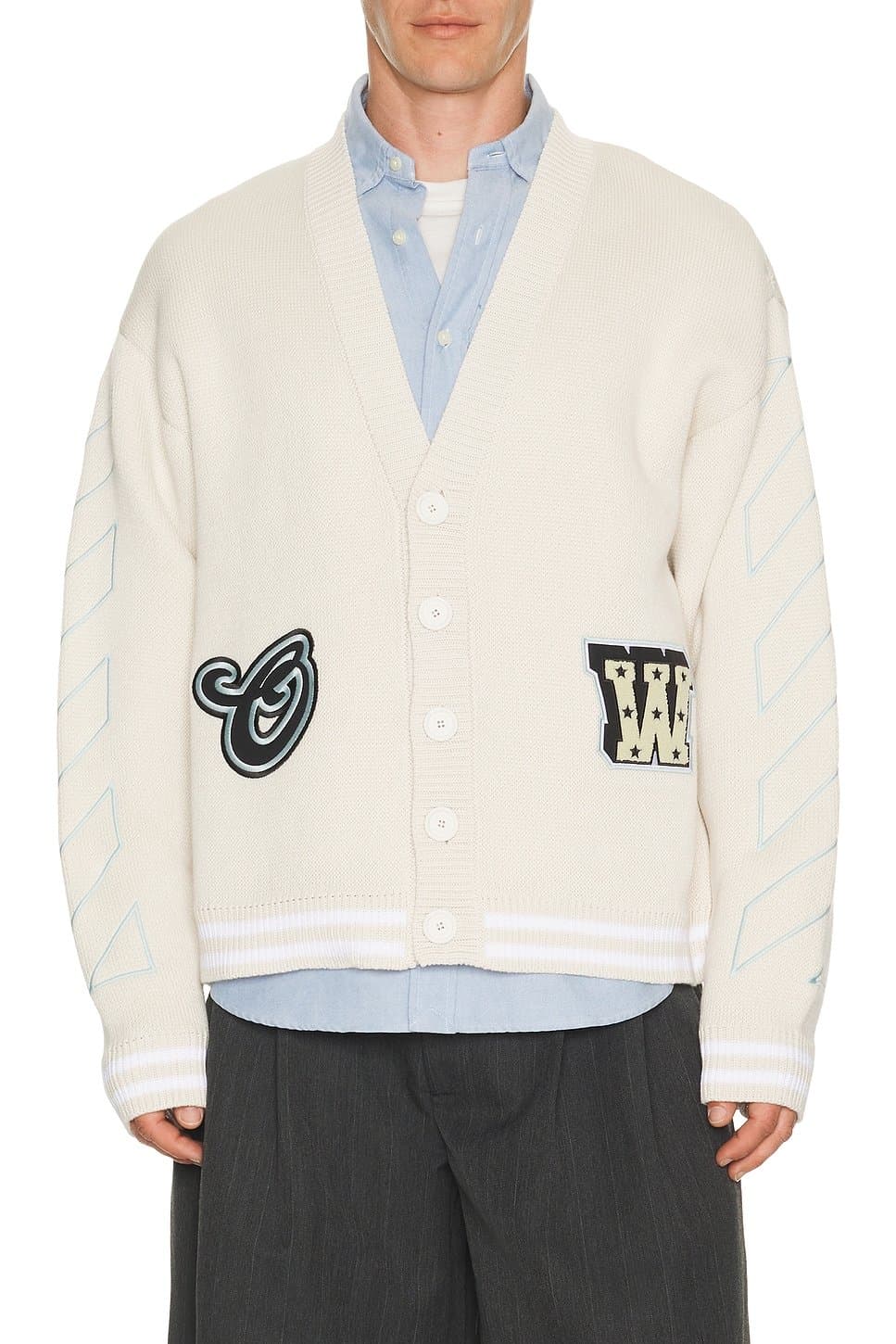 revolve Star Logo Varsity Knit Cardigan