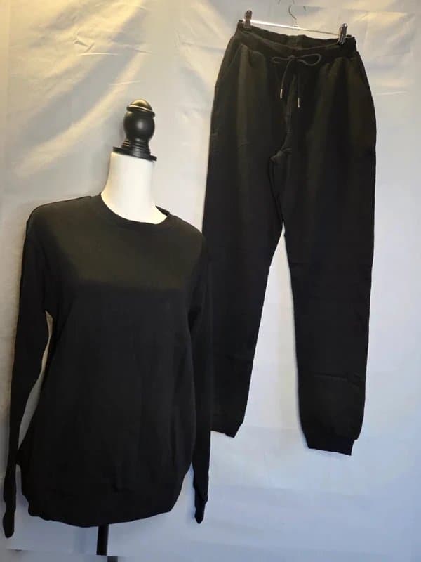 ASOS Design ASOS Design Black lounge Set Co-Ord Sweatshirt & joggers uK 6 bNWT Minimal Tracksuit