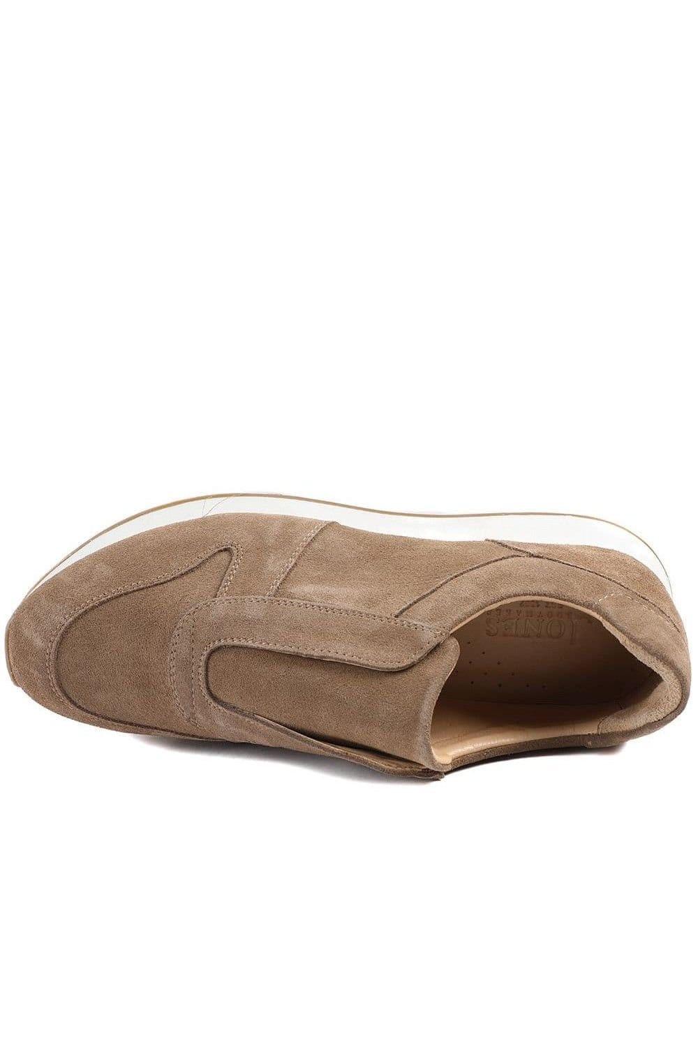Jones Bootmaker Jones Bootmaker Men's Taccino Leather Slip On Trainers in Taupe - 4