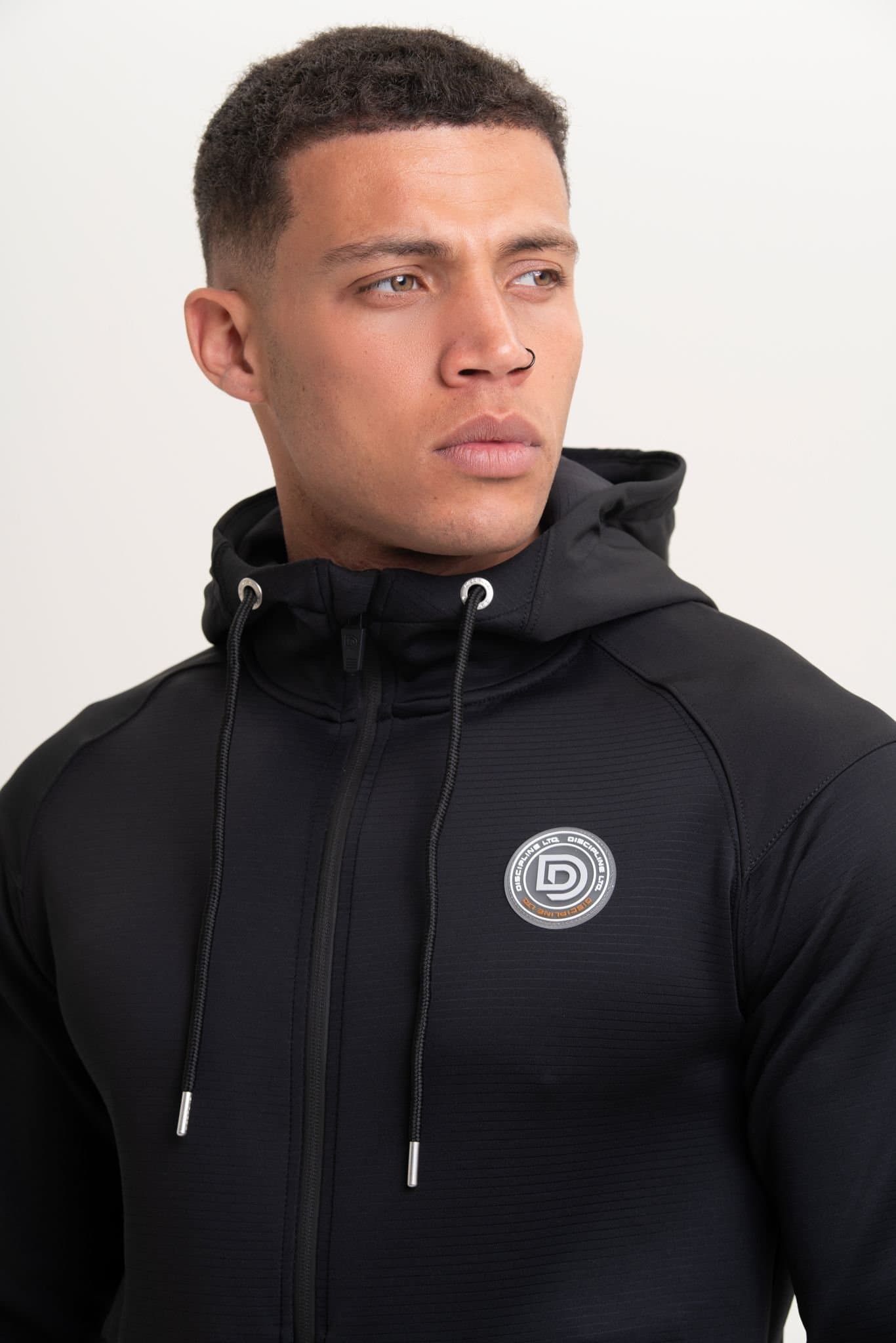 Discipline 365 Discipline 365 Men's Black Zip Through Hoodie