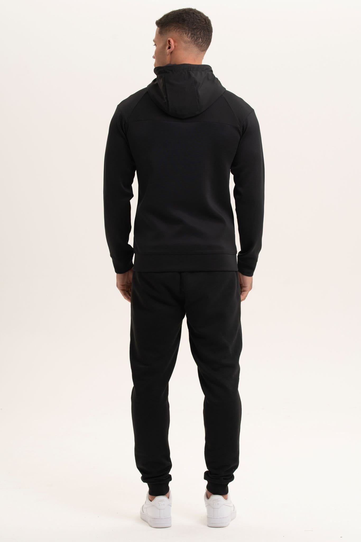 Discipline 365 Discipline 365 Men's Discipline Black Zip Through Hoodie with Pockets & Brand Detail - 4