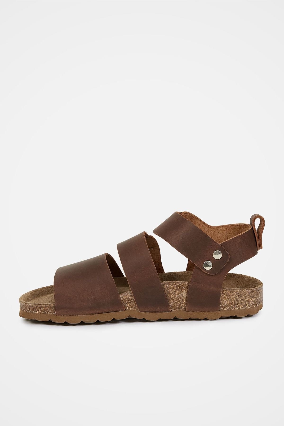 Celtic & Co Celtic & Co Women's An elegant triple strap sandal in Dark Brown - 4