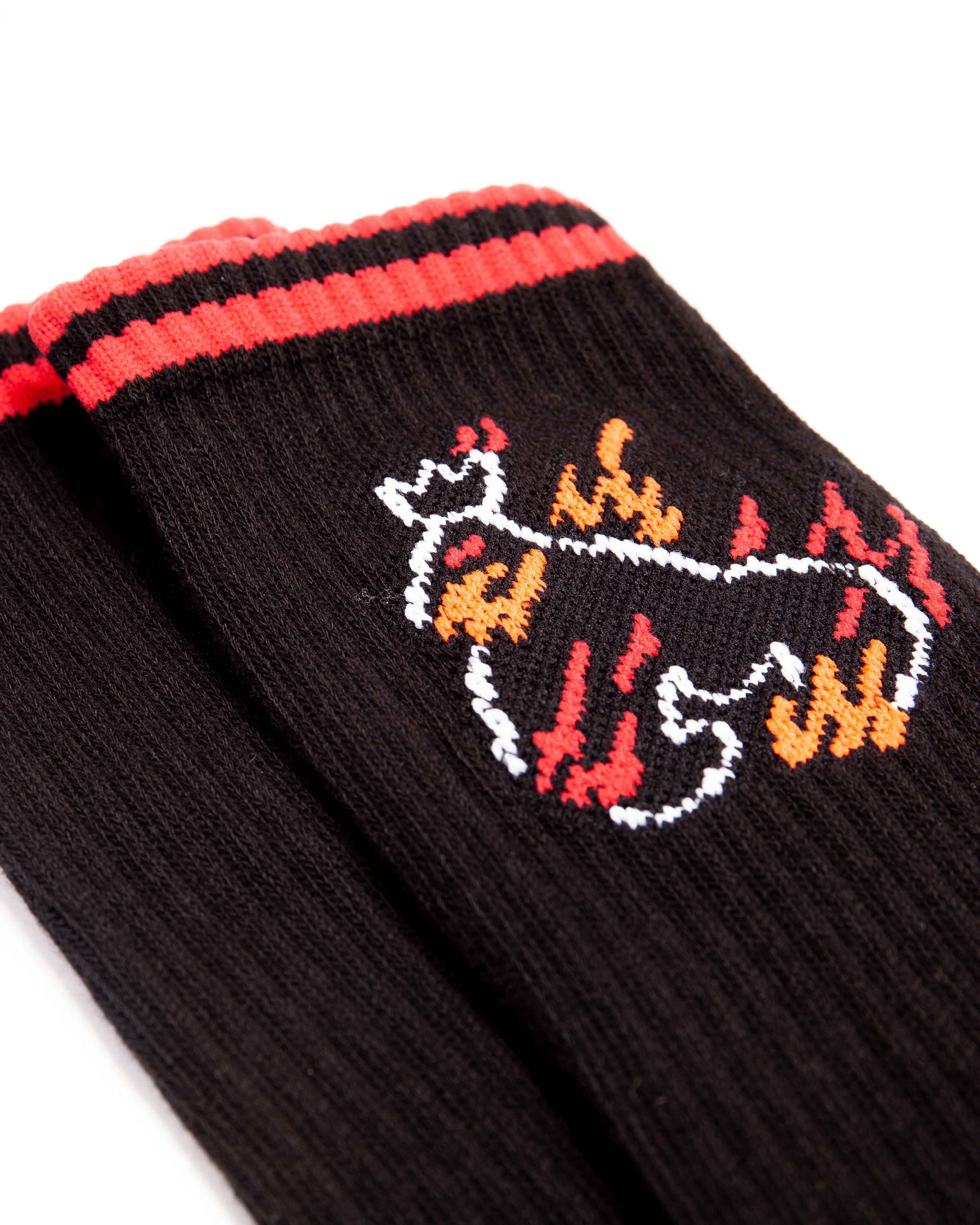 Money Money Men's Flaming Ape Sport Socks 3pk in Black - 2