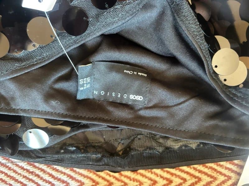 ASOS Design ASOS Design Black Sequin Cami Top