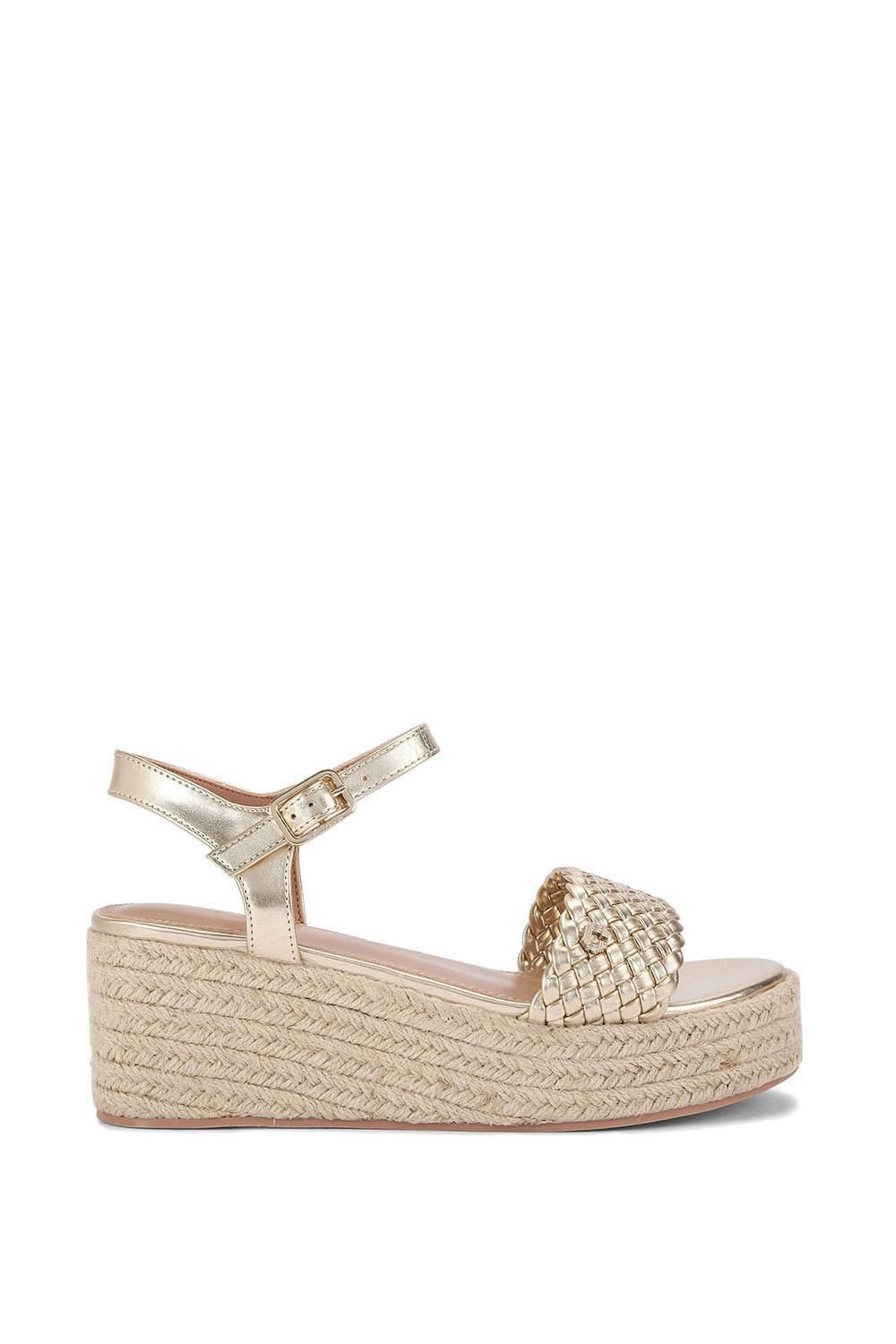 Carvela Carvela Women's 'Treccia Flatform' Sandals in Gold - 4