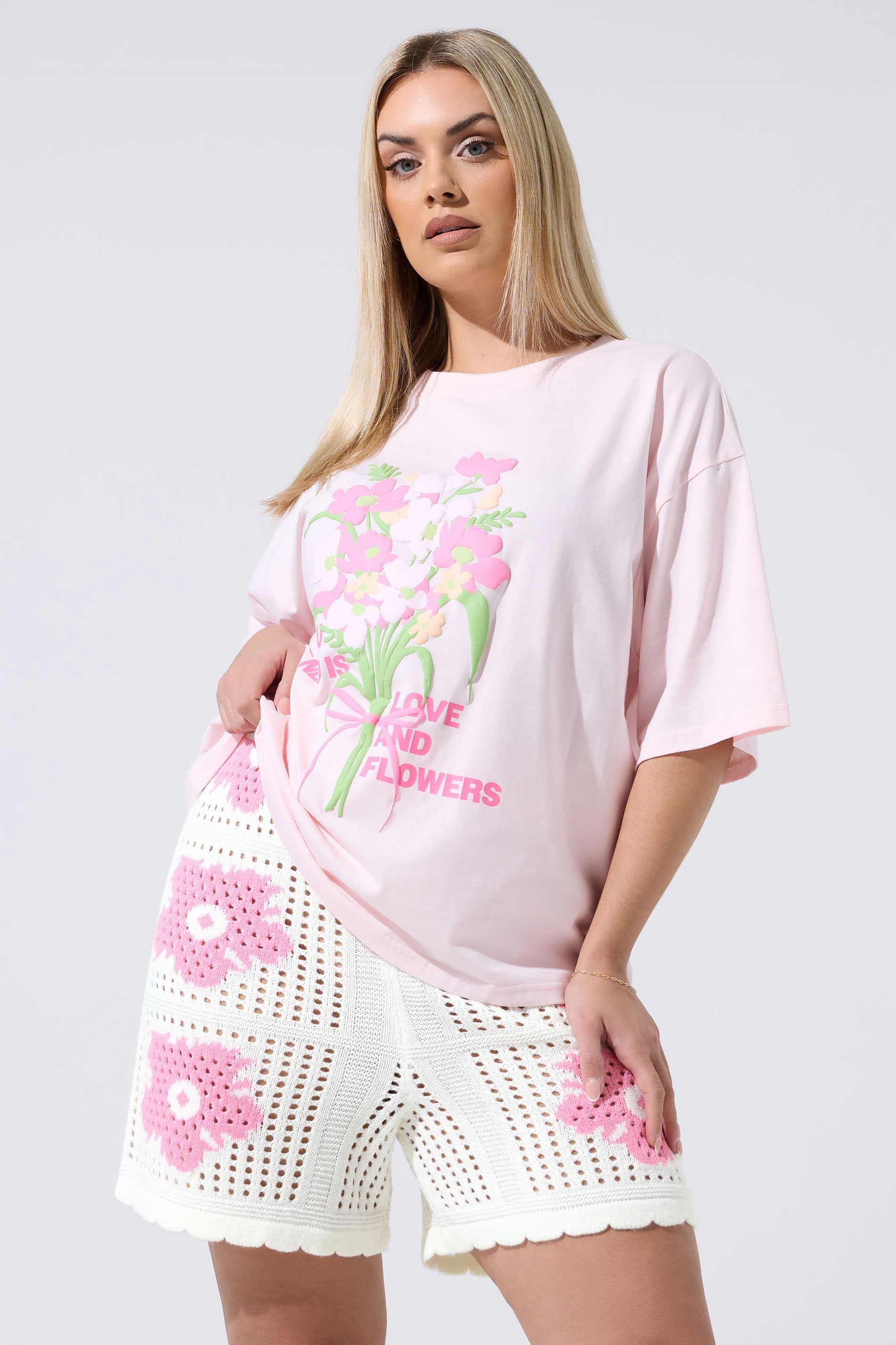 Limited Collection Plus Size White Flower Crochet Shorts