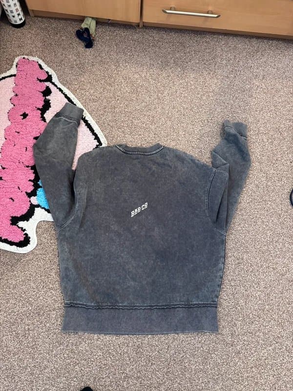 Zara Zara Stonewash Jumper - Grey - S