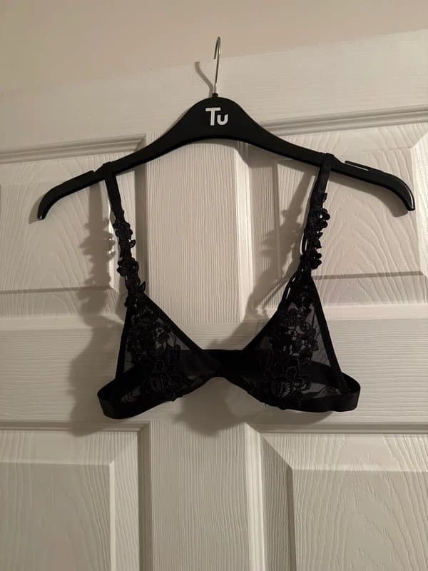 ASOS Black Flower Lace Bralet