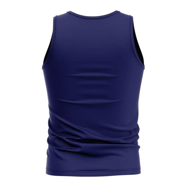 Montserrat Montserrat Men's Personalised Core Football Country Sleeveless Tee in Navy - 2