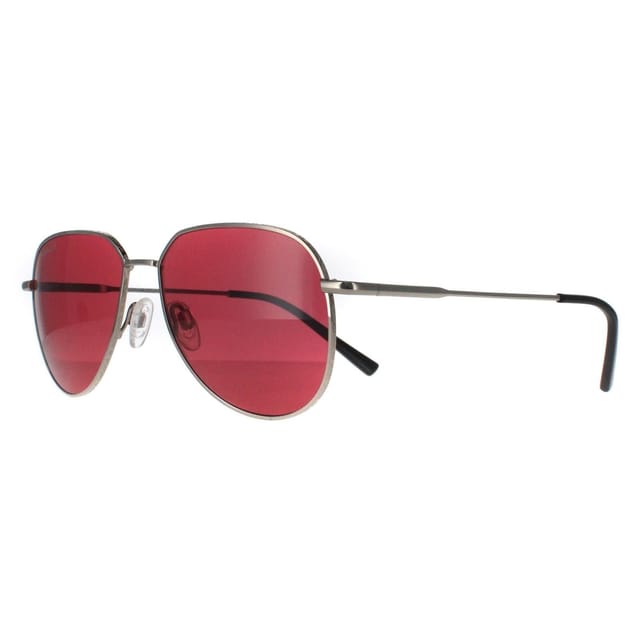 Serengeti Serengeti Men's Aviator Shiny Silver Mineral Sedona Polarized Haywood Small - 2