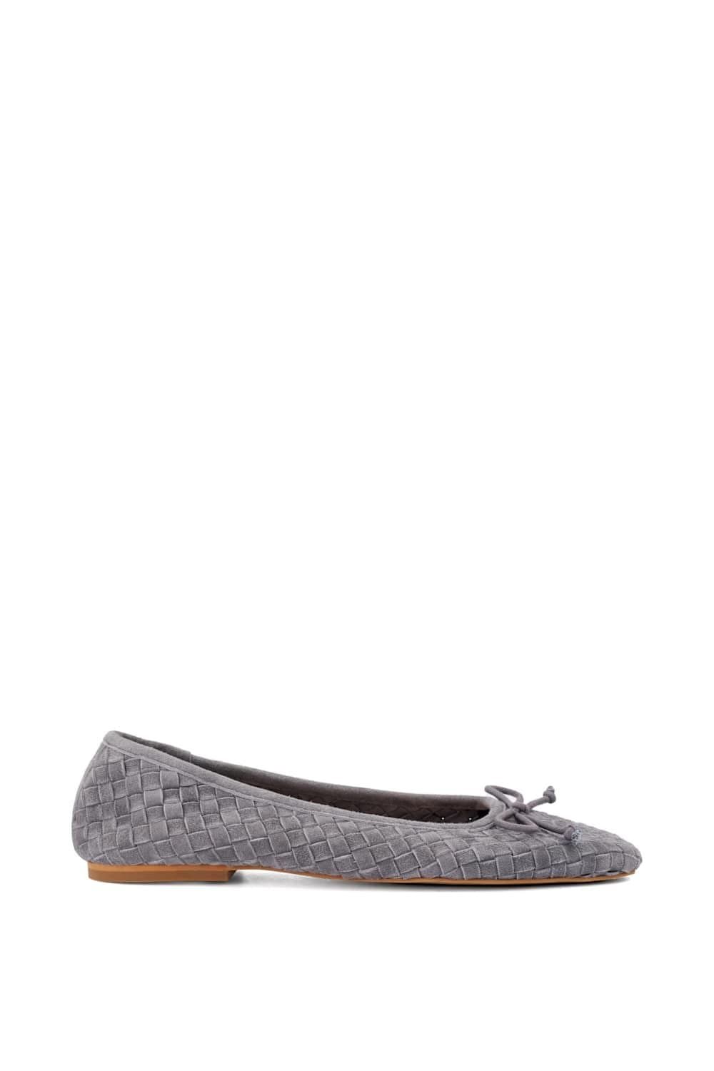 Dune London Dune London Women's 'Heat' Suede Ballet Pumps in Grey