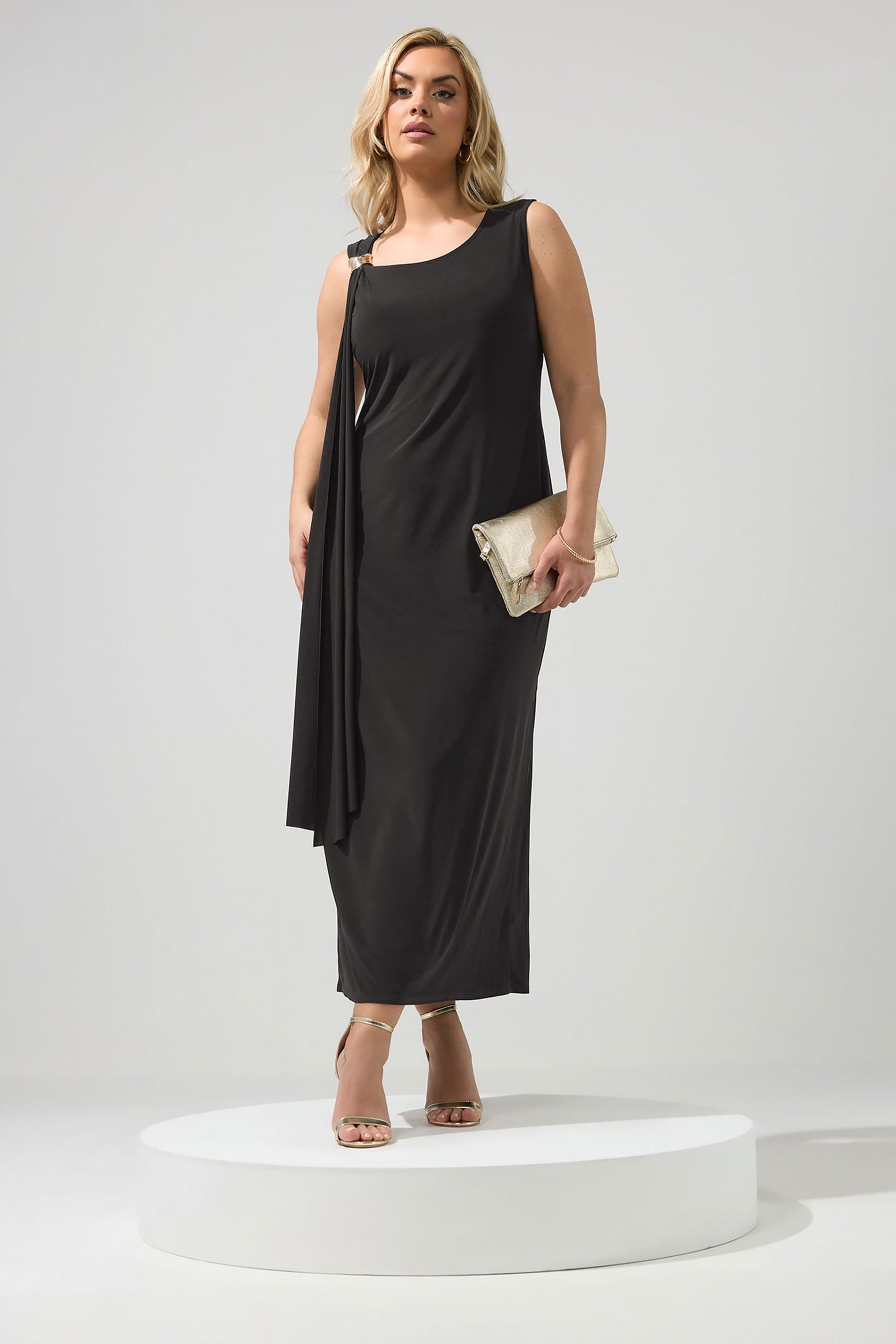 Yours London Plus Size Black Maxi Dress