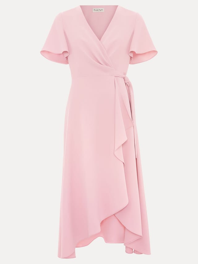 Phase Eight Phase Eight Women's Julissa Wrap Midi Dress in Baby Pink - 2