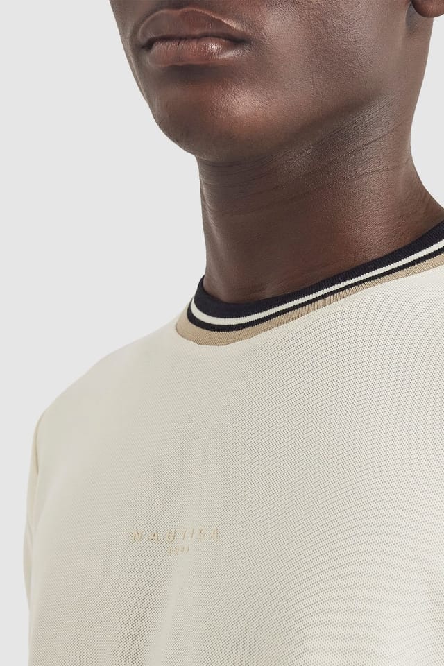 Nautica Nautica Men's Seaton T-Shirt in Off-White - 3