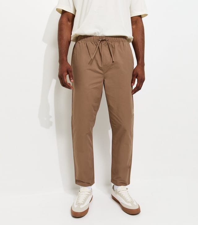 New Look Men's Brown Regular Pull On Trousers New Look - 3