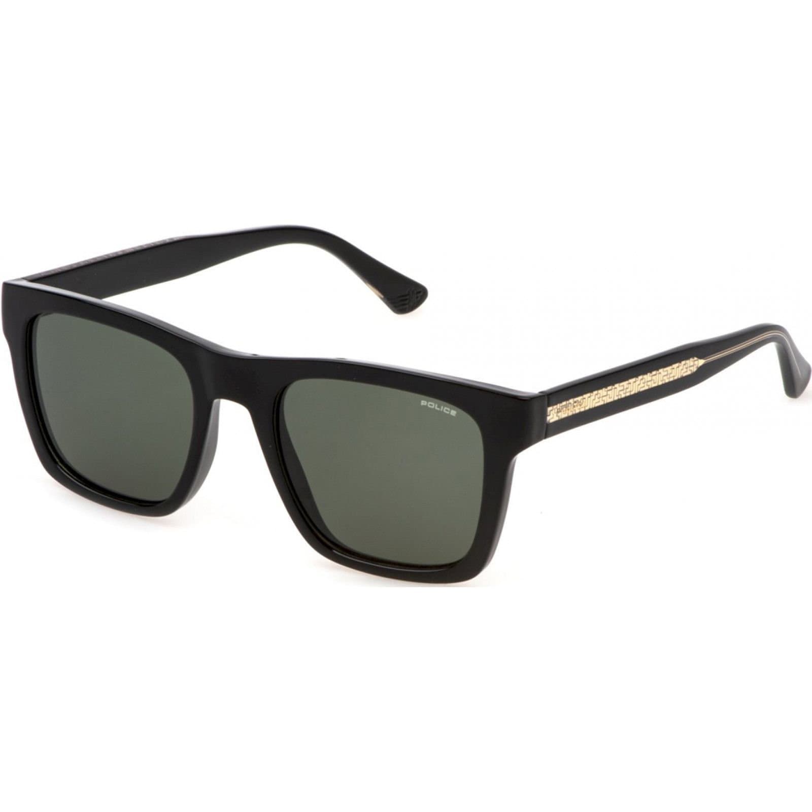 Police Police Men's SPLP56-520Z42 Square/Rectangle Sunglasses in Black