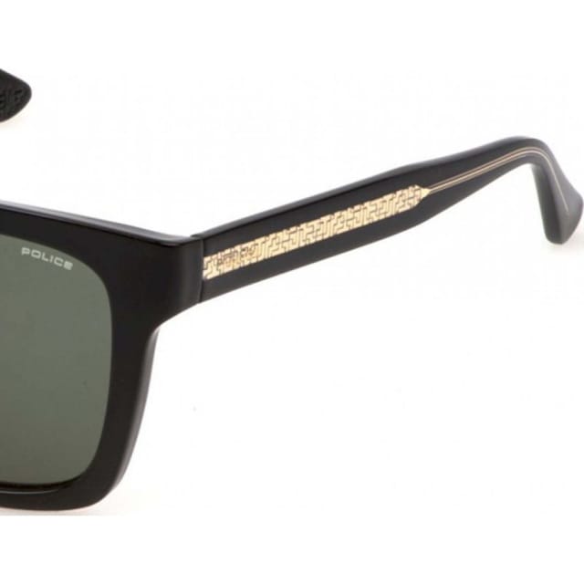 Police Police Men's SPLP56-520Z42 Square/Rectangle Sunglasses in Black - 2