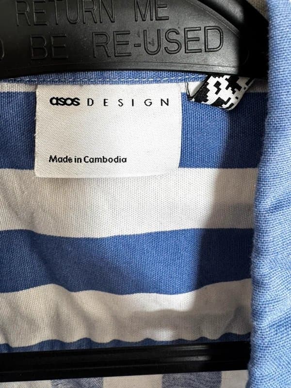 ASOS Asos Striped blue and white tshirt