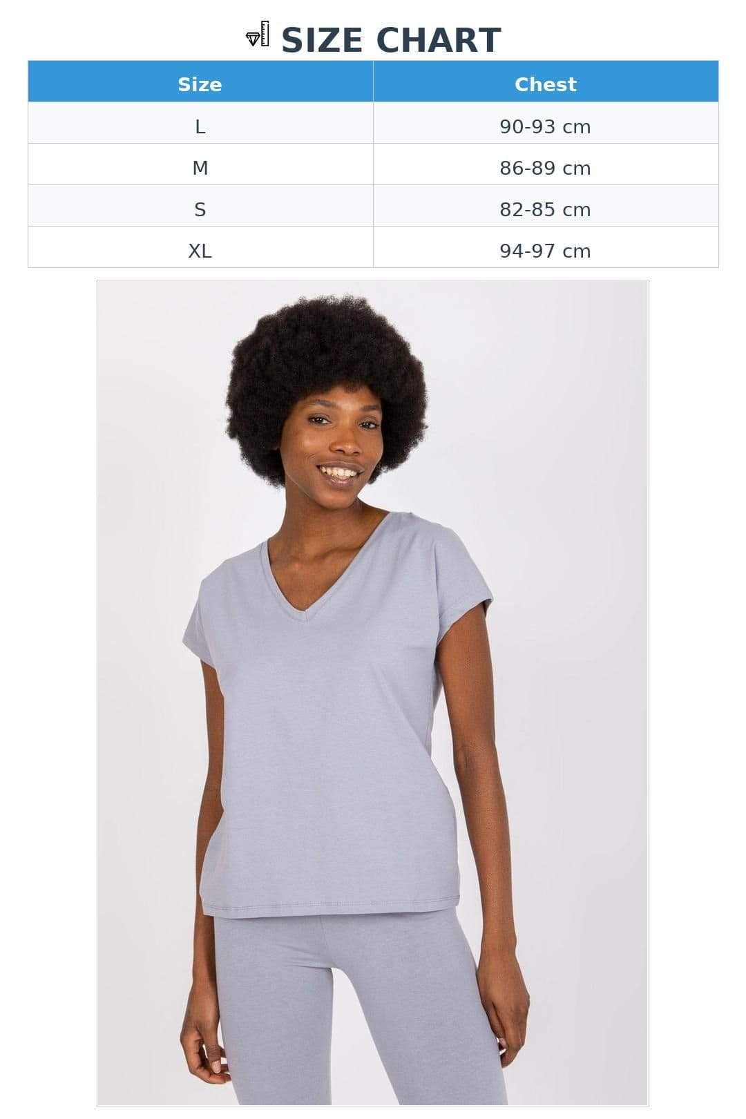 Love Lace Love Lace Women's Straight Cut Heart Neck Short Sleeve T-Shirt in Grey - 4