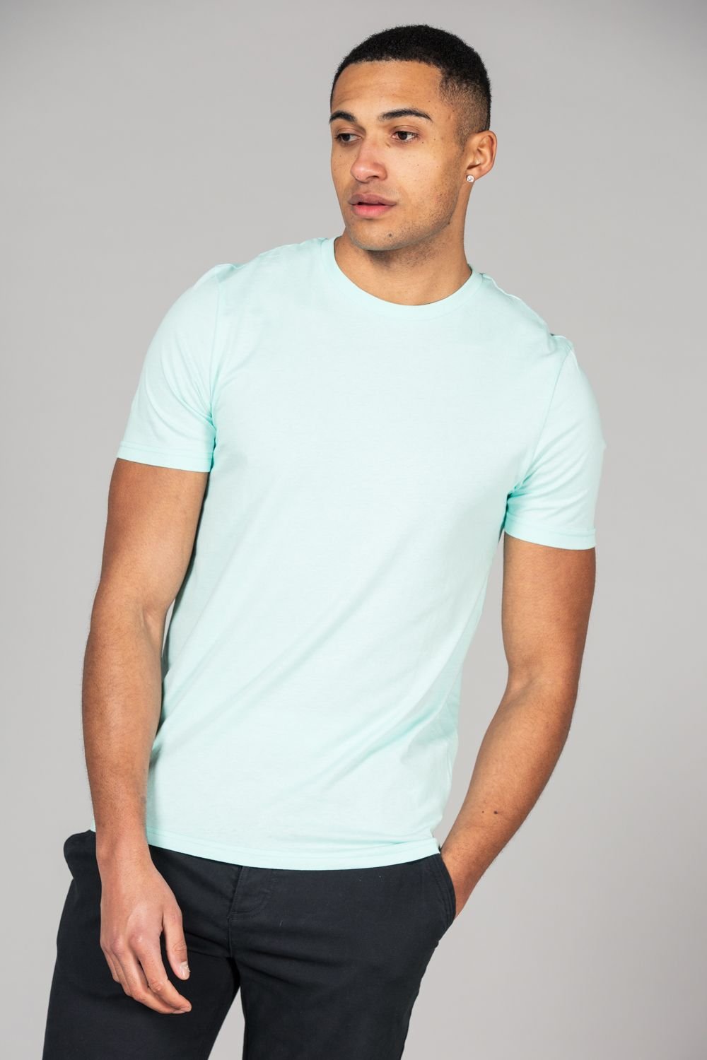 Tokyo Laundry Tokyo Laundry Men's Cotton 5-Pack Short Sleeve T-Shirts in Light Blue - 3