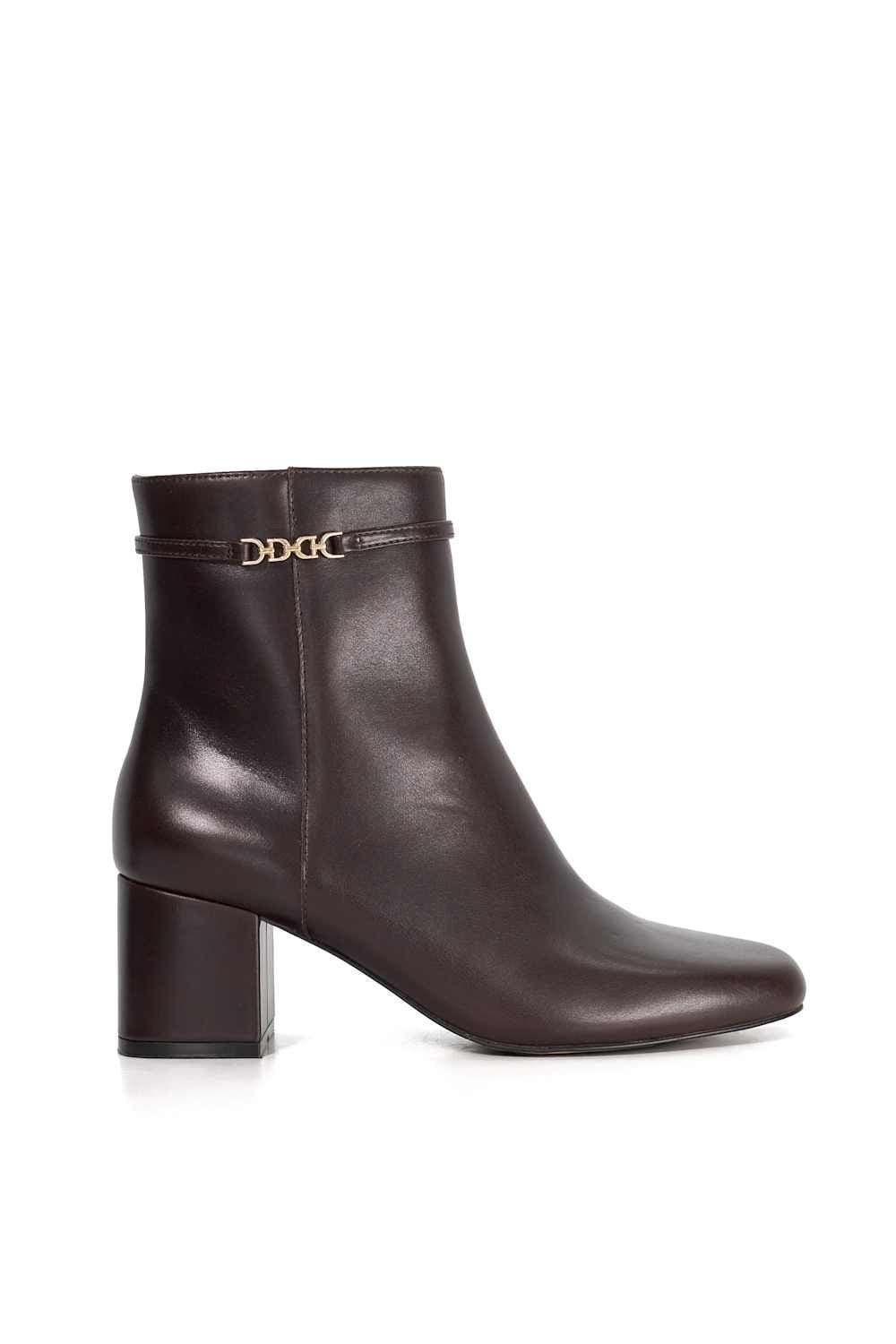 Dune London Dune London Women's 'Oaklee' Leather Ankle Boots in Brown