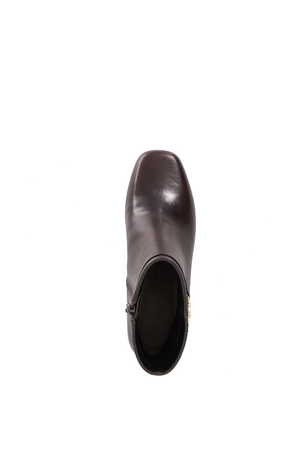 Dune London Dune London Women's 'Oaklee' Leather Ankle Boots in Brown - 4