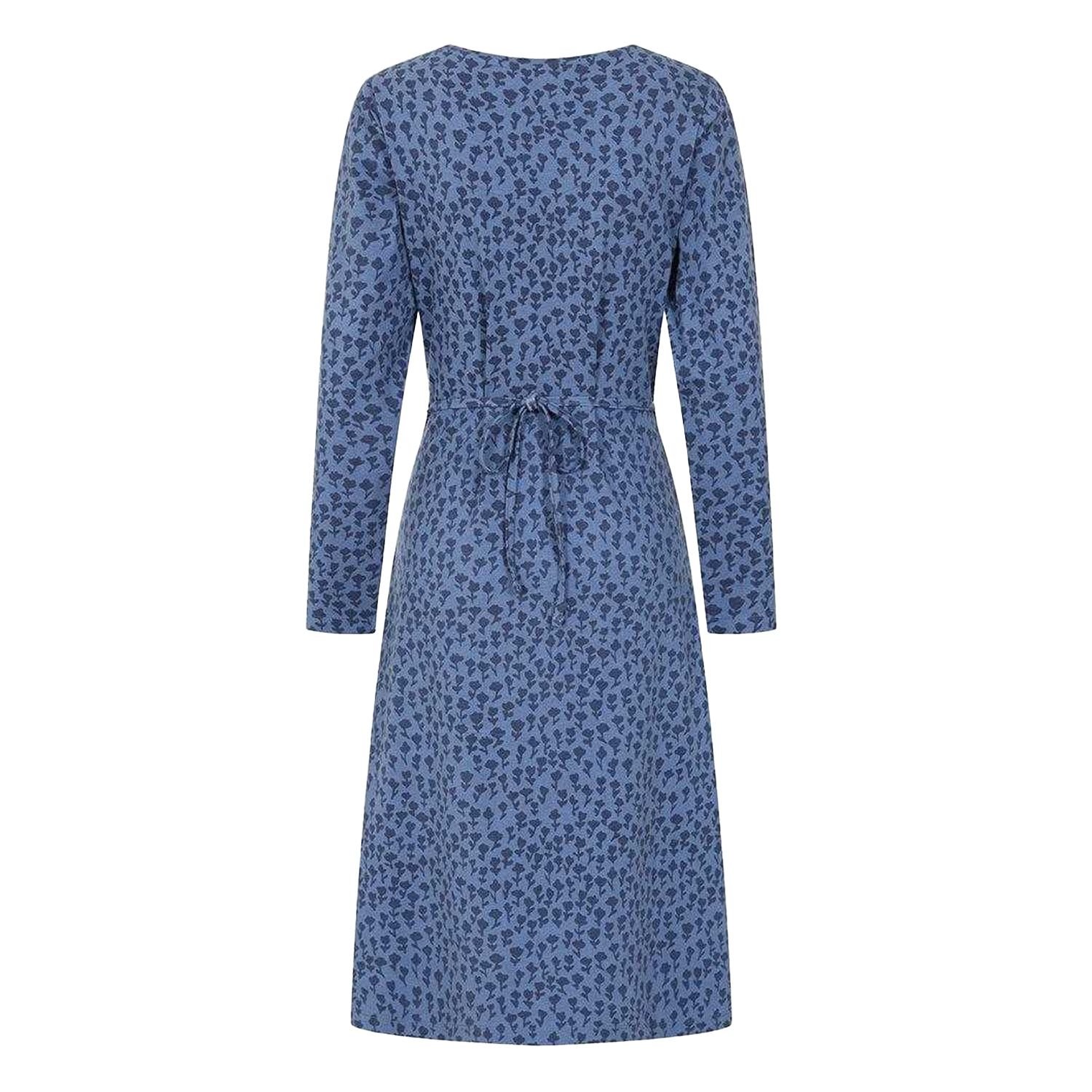 Lazy Jacks Lazy Jacks Women's Long-Sleeved Midi Dress in Blue - 2