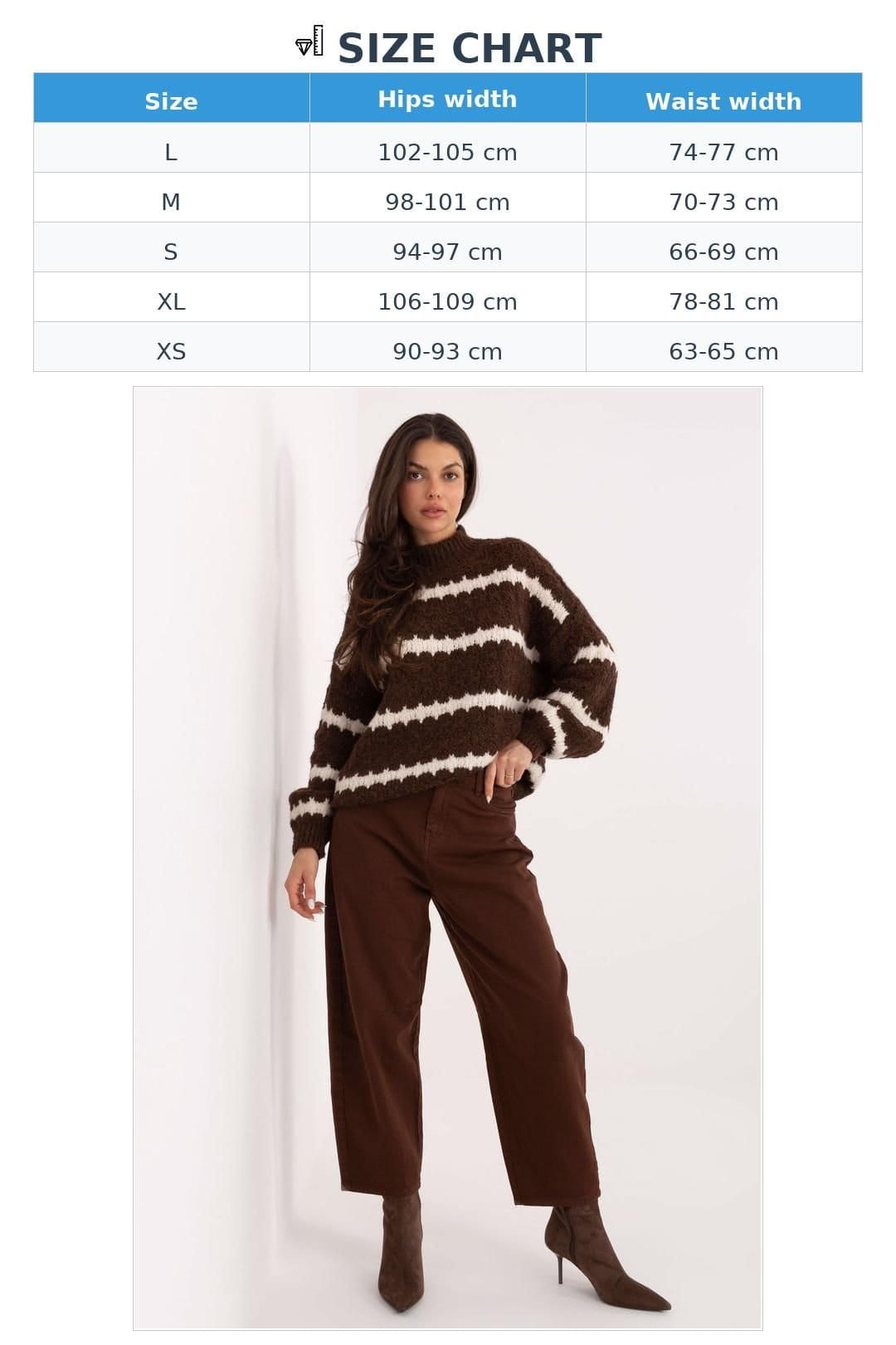 Love Lace Love Lace Women's High Waist Balloon Fit Seven Eighth Jeans in Brown - 4