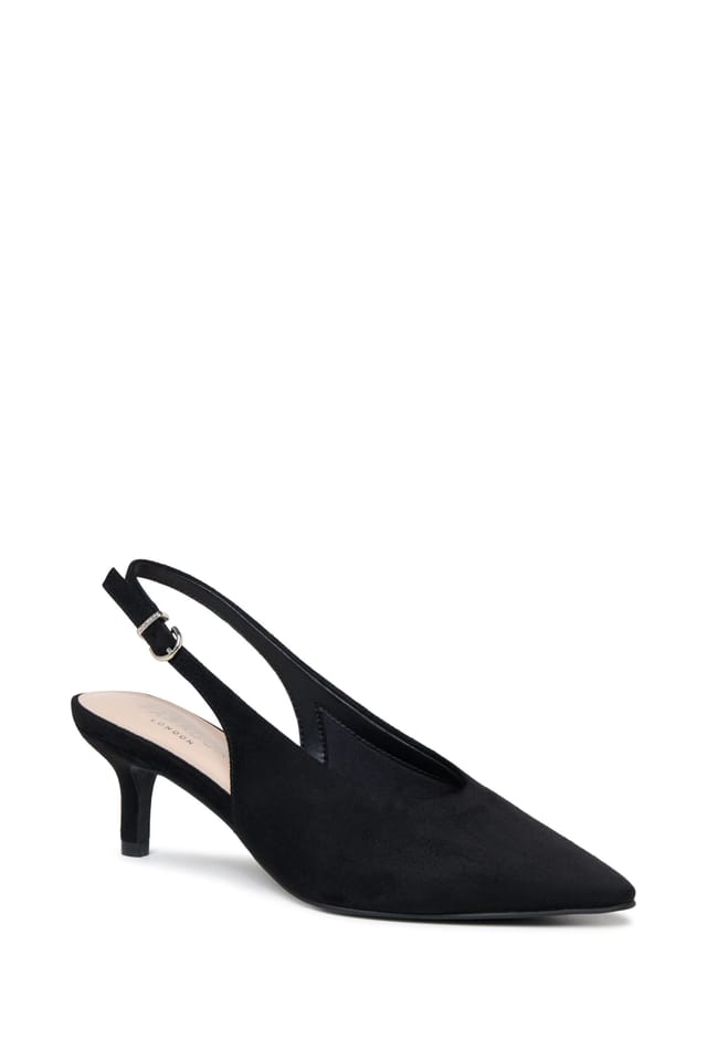 Paradox London Paradox London Women's Tullia' Stiletto Heel Slingback Shoes in Black - 3