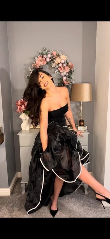 Mew Mews Black Mermaid Evening Dress Size 8