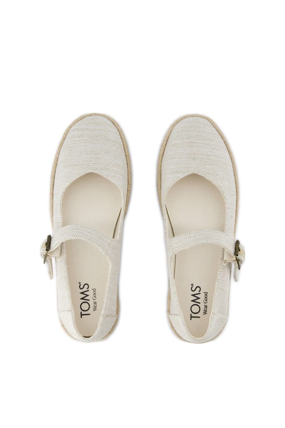 TOMS TOMS Women's Carolina Mary Jane Shoe in Natural - 4