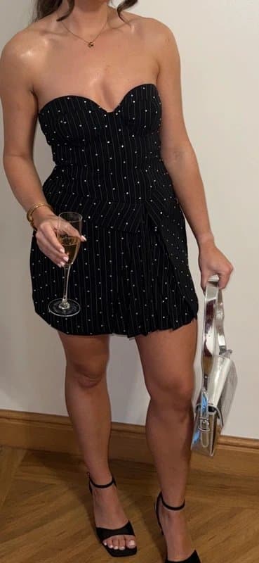 ASOS ASOS luxe embellished tailored mini dress