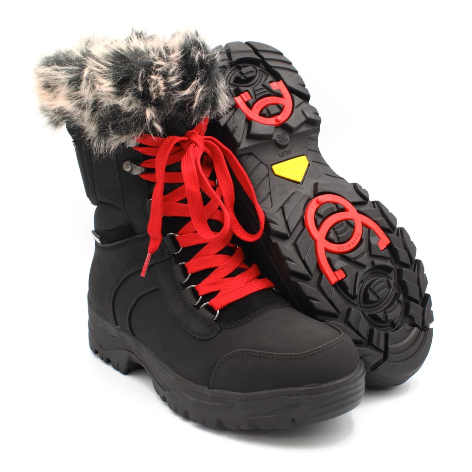 Mammal Mammal Women's 'Yukon' Insulated Waterproof Winter Boots with Flip-over Ice Grips in Black - 2