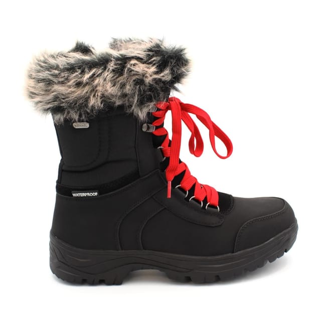 Mammal Mammal Women's 'Yukon' Insulated Waterproof Winter Boots with Flip-over Ice Grips in Black - 3