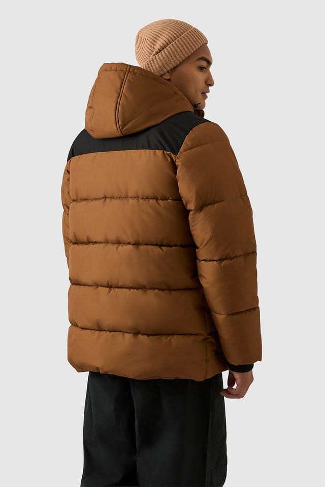 Reebok Reebok Men's Parka Puffer Jacket in Brown - 2