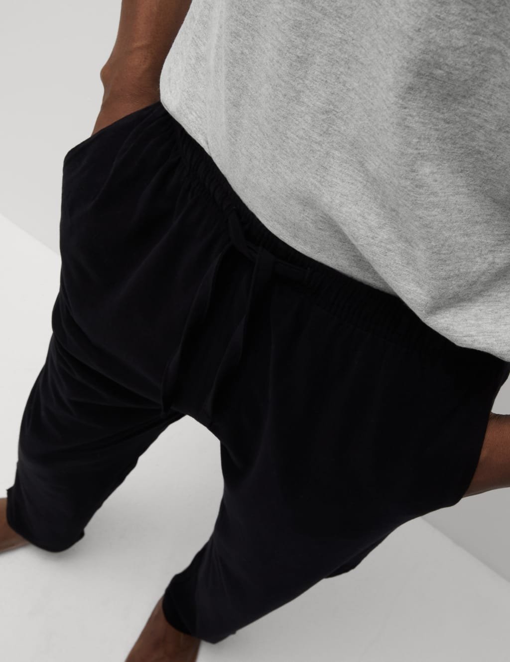 Marks & Spencer M&S Pure Cotton Pyjama Set Grey Mix - 4